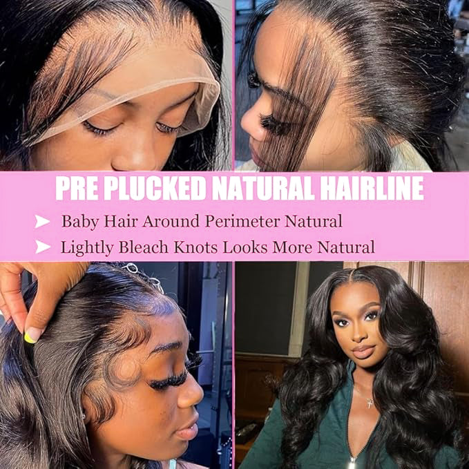 13x4 Swiss HD Frontal Wig - Body Wave Curly Wig with Baby Hair