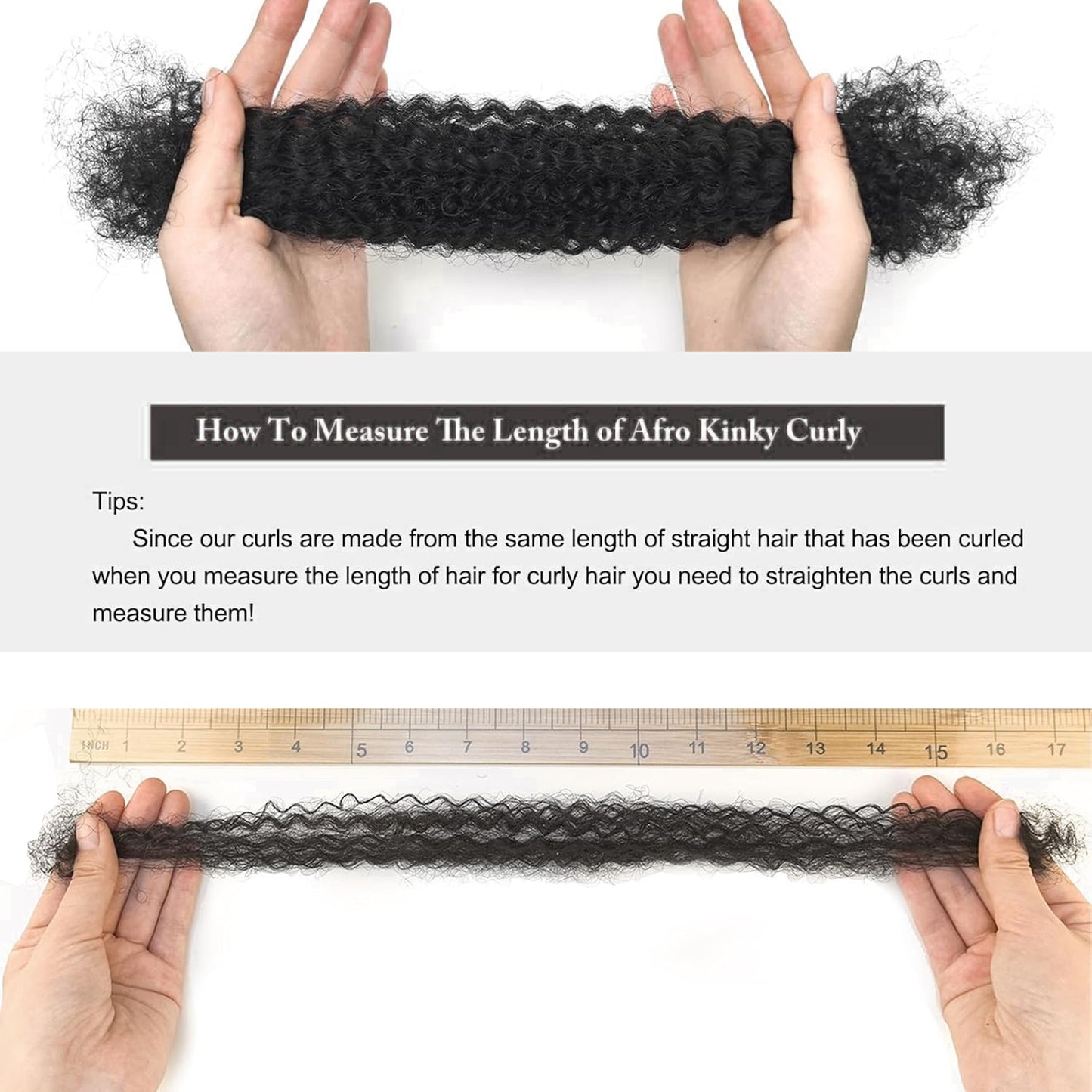 100% Human Afro Kinky Curly Hair - Premium Twist Braids Extensions 100g