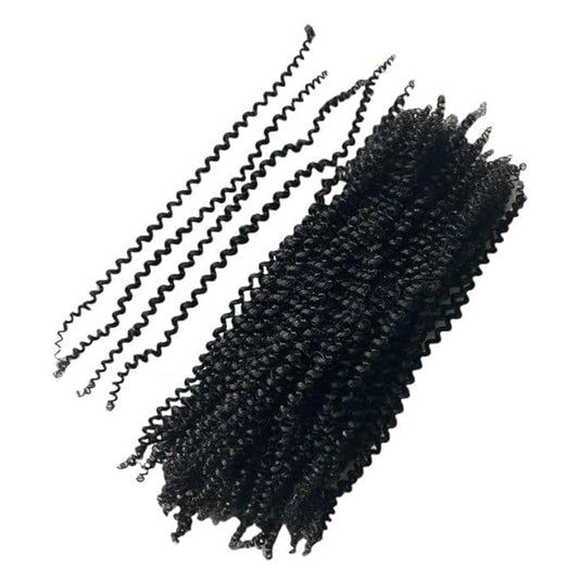100% Human Afro Kinky Curly Hair - Premium Twist Braids Extensions 100g