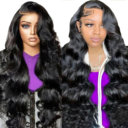13x4 Swiss HD Frontal Wig - Body Wave Curly Wig with Baby Hair